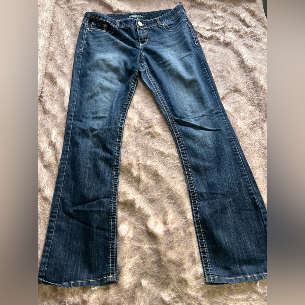 Maurice’s jeans 13/14 long with some wear at bottom of jeans